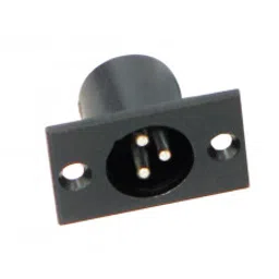 MX XLR 3 Pin MIC Male Connector Panel Mounting Black Coating (MX-380)-picture-25