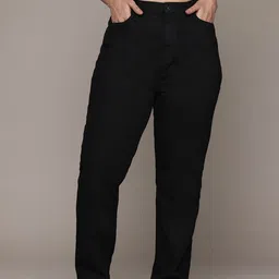 The Roadster Lifestyle Co. Women Plus Size Straight Fit High-Rise Stretchable Jeans image 1