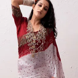 Bandhanivilla Bandhani Zari Pure Silk Bandhani Saree-picture-18