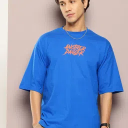 Kook N Keech Men Typography Printed Oversized T-shirt image 4