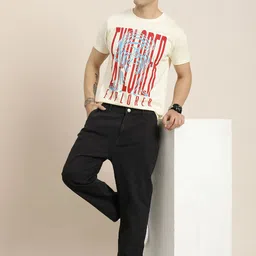 HERE&NOW Men Slouchy Fit Stretchable Jeans image 4