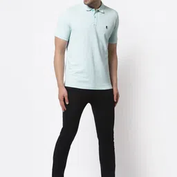 Red Tape Men Blue Polo Collar Cotton T-shirt image 5