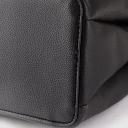 Lino Perros Black Solid Handheld Bag image 4