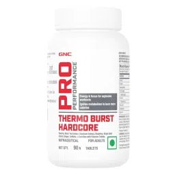 GNC Pro Performance Thermo Burst Hardcore | Burns More Calories | High Energy & Focus | Boosts Metabolism | Supports Explosive Workout | Healthy Weight Control | Formulated in USA | 90 Tablets-image-12