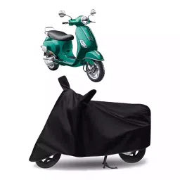 Auto Pearl Bike Cover for Vespa VXL 150 BS6 (Black)-picture-12