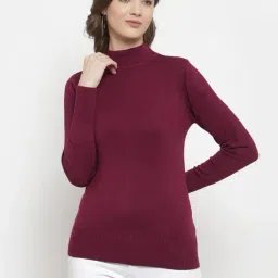 Mafadeny Maroon Regular Fit Pullover-picture-31