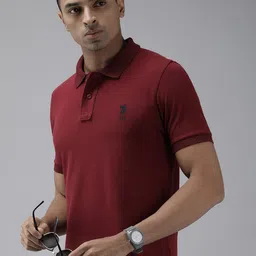 U.S. Polo Assn. Pure Cotton Polo Collar Slim Fit Casual T-shirt-picture-49