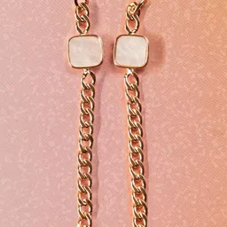 SALTY Gold-Plated Contemporary Drop Earrings image 2