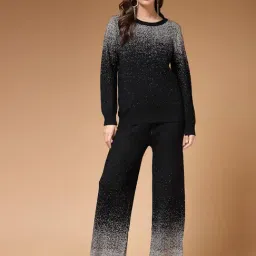 Mafadeny Black Embellished Co-Ord Set-image-5