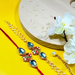 JN HANDICRAFT Pink Rakhi-picture-34