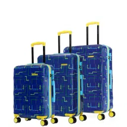Nasher Miles Denver Hard-Sided Printed Luggage Set of 3 Navy Blue Trolley Bag (55, 65 & 75 cm)-picture-20