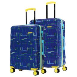 Nasher Miles Denver Hard-Sided Printed Luggage Set of 2 Navy Blue Trolley Bag (65 & 75 cm)-picture-46
