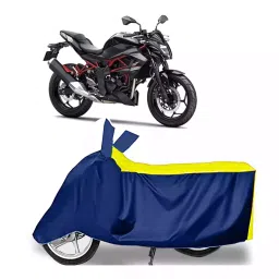 Auto Pearl Bike Cover for Kawasaki Z250 BS6 (Yellow & Blue)-picture-17