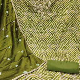 Lilots Printed Unstitched Dress Material image 4