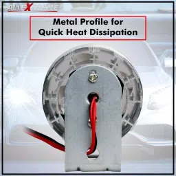 AllExtreme EX4RFS2 4 LED Small Round Fog Light Waterproof Off Road Driving Worklight for Motorcycle and Cars (12W, White Light, 2 PCS) image 3