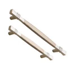 DECORE 320 160 mm Zinc Alloy Chrome and TT Finish Cabinet Pull Handle image 3