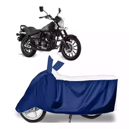 Auto Pearl Bike Cover for Bajaj Avenger Street 160 (White & Blue)-picture-13