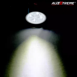 AllExtreme EX4RFS2 4 LED Small Round Fog Light Waterproof Off Road Driving Worklight for Motorcycle and Cars (12W, White Light, 2 PCS) image 5