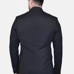 BOWLIFESTYLE Mandarin Collar Single Breasted Bandhgala Blazer image 4