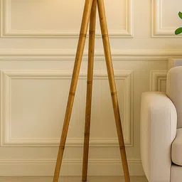 Homesake White Wooden Triangle Floor Lamps-picture-55