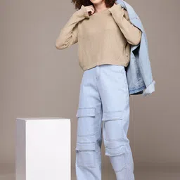 The Roadster Lifestyle Co. Acrylic Ribbed Pullover image 5