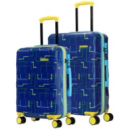 Nasher Miles Denver Hard-Sided Printed Luggage Set of 2 Navy Blue Trolley Bag (55 & 65 cm)-picture-26