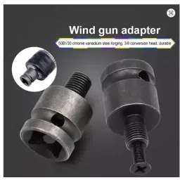 DY TOOLS Electric Wrench Adapter 6.35 mm Hex Shank 12.7 mm-20 UNF ( 1/2 Inch-20 UNF) Thread image 4