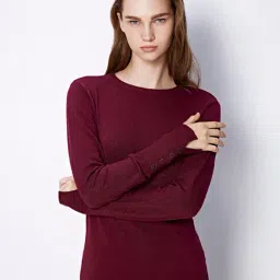 Cover Story Wine Regular Fit Sweater-picture-14