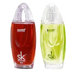 SAGAR PERFUMERY Set Of 2 Sk White & Green Eau De Parfum- 80 ml Each image 3