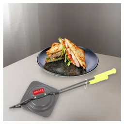 HAZEL Hard Anodized Sandwich Toaster 39 cm, Black-image-21