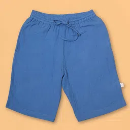 Greendeer 100% Cotton Solid Shorts - Blue-image-22
