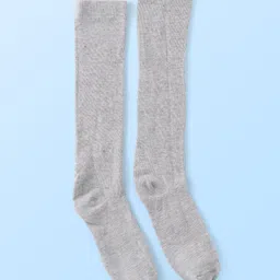 Pine Kids Knitted Silvadur Antimicrobial Full  Length Solid Color  Socks - Pack of 3 ( Color May Vary ) image 5