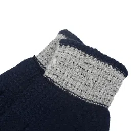 Kid-O-World Knit Colour Blocked Gloves - Blue image 5