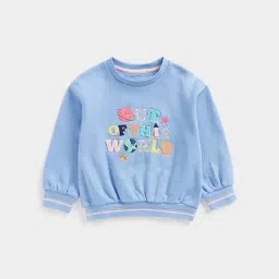 Mothercare Kids Sky Blue Embroidered Full Sleeves Sweatshirt-image-20