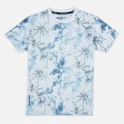 Pepe Jeans Boys Floral Printed Round Neck Cotton T-shirt-picture-30