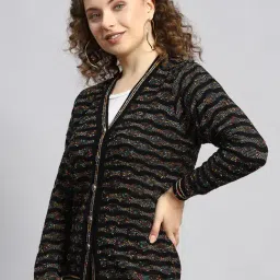 Monte Carlo Black Printed Sweaters image 3