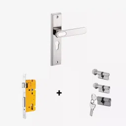 Dorset Deolo ML DEO 254 mm(10 Inch) SS Finish Combo Lock Sets With Coin and Knob Cylinder (60mm) image 1