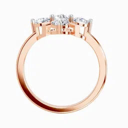 Sparkles Lab Grown Diamond 0.80 Carat IGI Certified Round Shape Cluster Ring image 3