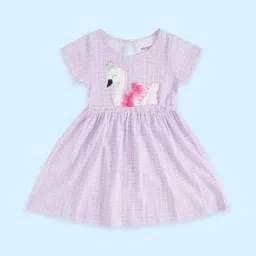 Pantaloons Baby Lavender Cotton Printed Dress-image-24