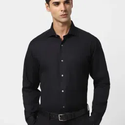 Van Heusen Black Cotton Regular Fit Shirt-picture-11