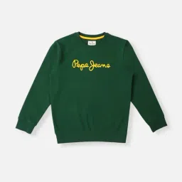 Pepe Jeans Kids Green Graphic Print Sweatshirt-picture-35