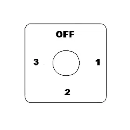 Kaycee Rotary Cam Switch 3 Way with-Off 90° 25 Amp 2 Pole, N3V29CO image 2