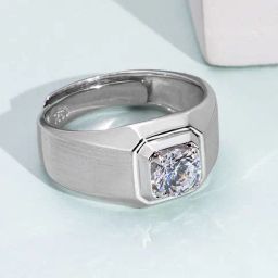 Zavya 92.5 Sterling Silver Adjustable Ring for Men in Rhodium-Plating-picture-49
