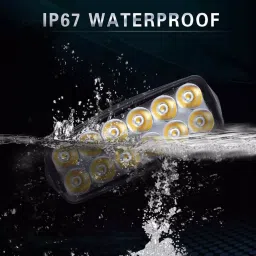 SHOP4U Waterproof 12 LED Fog Light Head Lamp Compatible with Bajaj All Models image 2