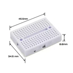 TECHDELIVERS Mini Breadboard Kit 170 Points Mini Small Solderless Breadboard PCB Kit  (Pack of 5) image 4