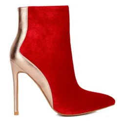 Rag & Co Women's Red Stiletto Booties-picture-36