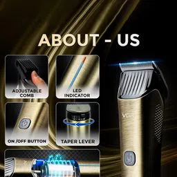 VGR V-669 Professional Trimmer - Gold image 3