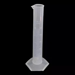 MAYALAB 50 ml Clear White Polypropylene Measuring Cylinder image 3