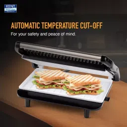 Kent Sandwich Grill 700 W with Automatic Temperature Cut-off for Grill, Toast, or Roast, 116025 image 4