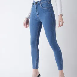 Miss Chase Women Blue Super Skinny Fit High-Rise Clean Look Jeans-image-66